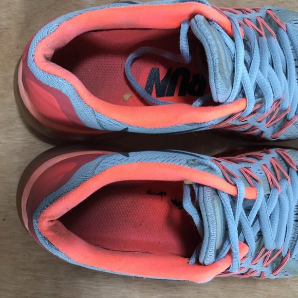 Nike Womens Air Max 2016 Running Shoes Size 8 Gray Lava Red Pink 698903-009 - Picture 9 of 10